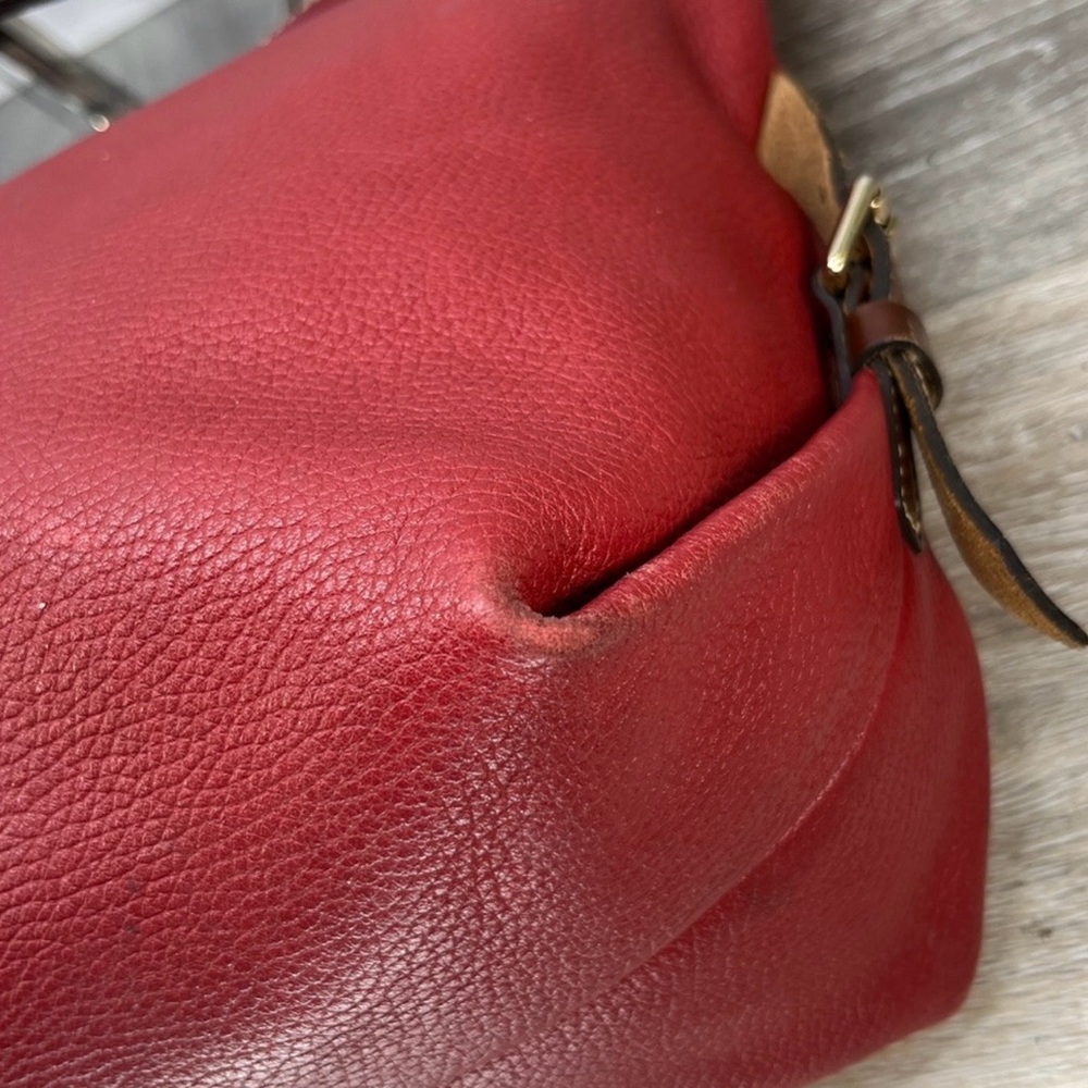 Dooney & Bourke Red Pebbled Leather Shoulder Bag! Preowned! - Picture 10 of 15